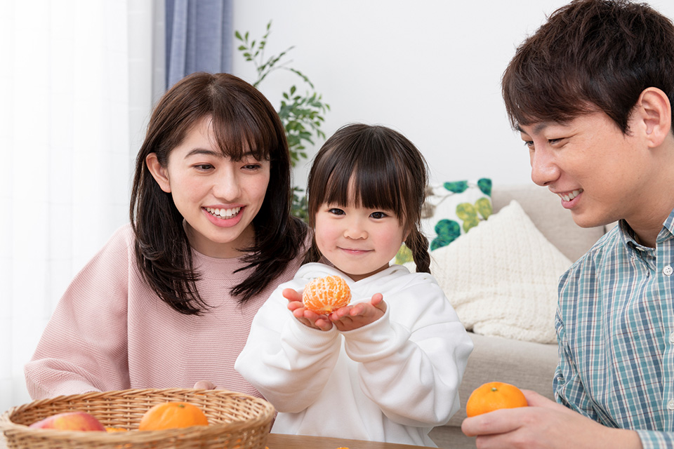 おにぎりやフルーツなどの軽食